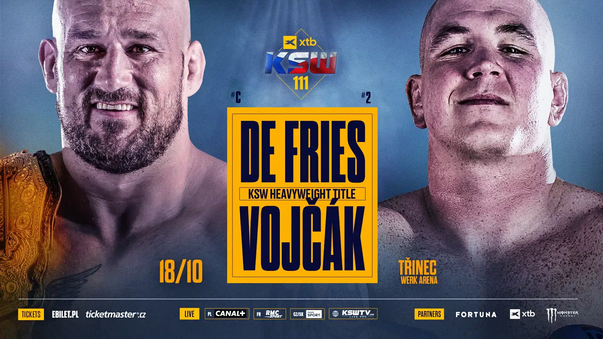 Vojčák bude bojovat o titul na KSW 111